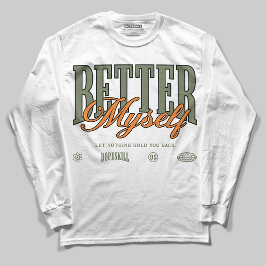 Jordan 4 Retro OG SP Undefeated (2025) DopeSkill Long Sleeve T-Shirt Better Myself Graphic Streetwear - White