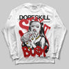 Jordan 11 “Bred Velvet” DopeSkill Long Sleeve T-Shirt Stay It Busy Graphic Streetwear - White