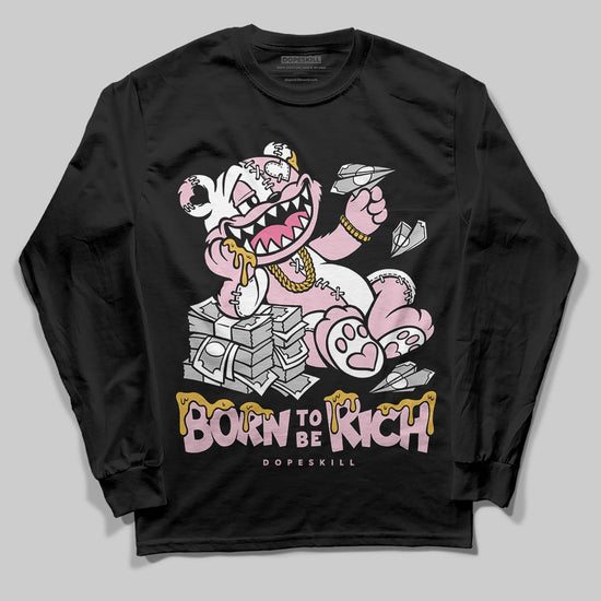 Jordan 5 OG “35th Anniversary” DopeSkill Long Sleeve T-Shirt Born To Be Rich Graphic Streetwear - Black