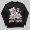 Jordan 5 OG “35th Anniversary” DopeSkill Long Sleeve T-Shirt Born To Be Rich Graphic Streetwear - Black