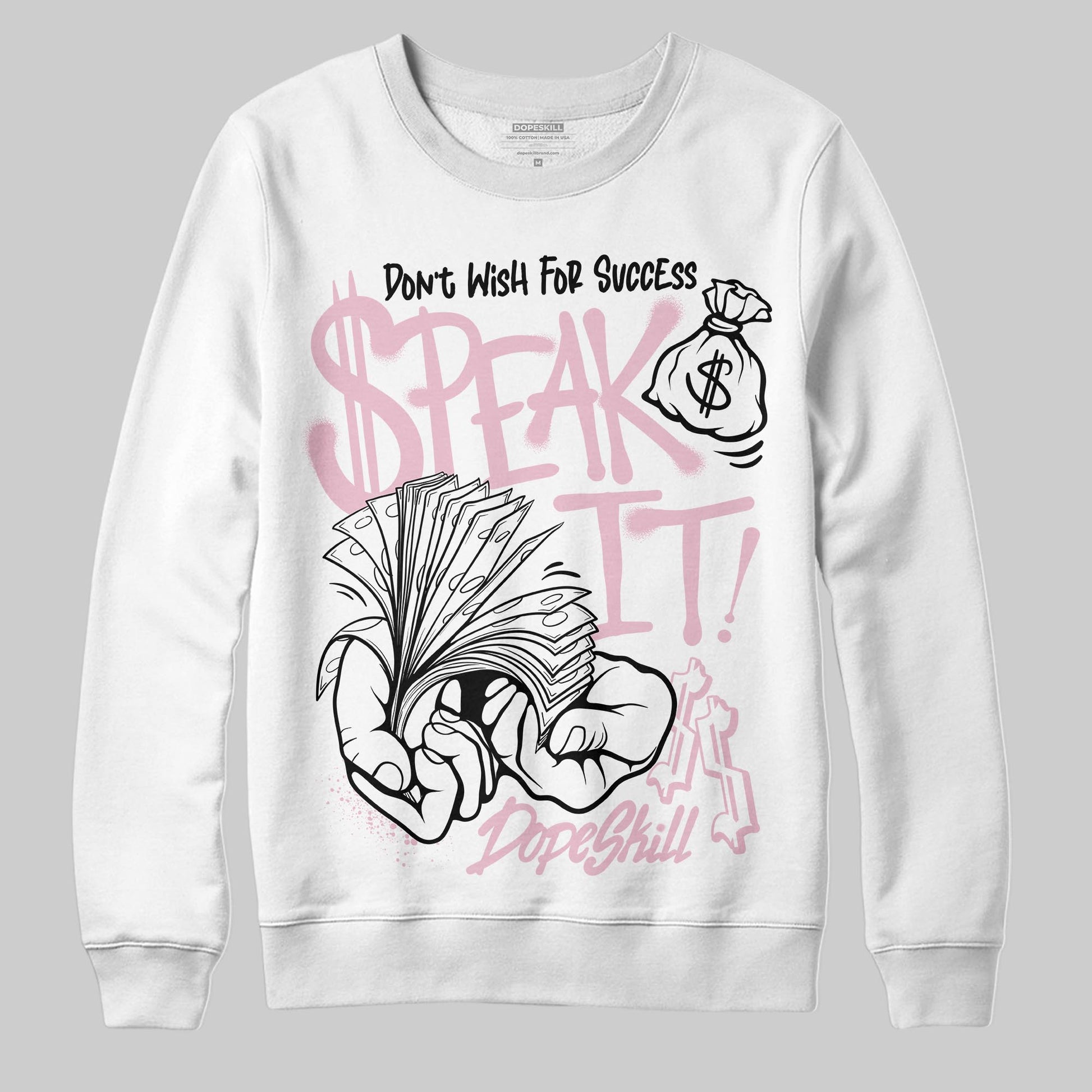 Jordan 5 OG “35th Anniversary” DopeSkill Sweatshirt Speak It Graphic Streetwear - White