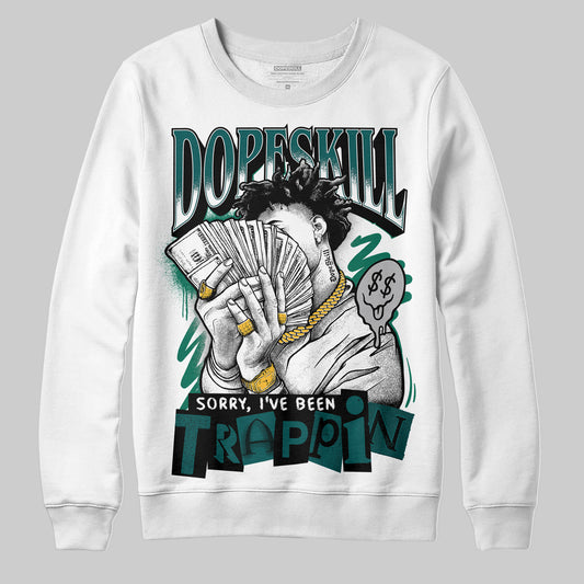 ASICS Gel-1130 'White Dark Neptune' DopeSkill Sweatshirt Sorry I've Been Trappin Graphic Streetwear - White