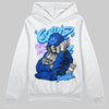 Royal Blue Sneakers DopeSkill Hoodie Grind Pray Graphic Streetwear - White 