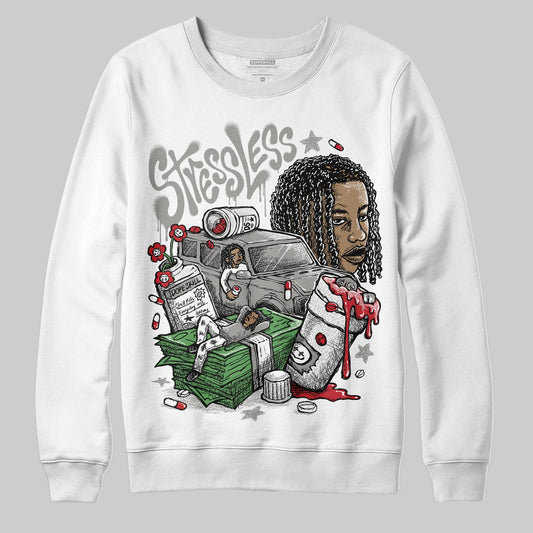 Jordan 3 Retro Pure Money DopeSkill Sweatshirt Stressless Graphic Streetwear - White