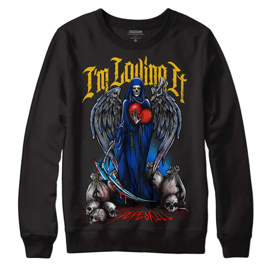 Jordan 14 “Laney” DopeSkill Sweatshirt New I'm Loving It Graphic Streetwear - Black