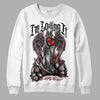 Jordan 14 "Black/White" DopeSkill Sweatshirt New I'm Loving It Graphic Streetwear - White