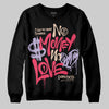 Jordan 5 Low “Peanut Butter Jelly” DopeSkill Sweatshirt No Money No Love Typo Graphic Streetwear - Black
