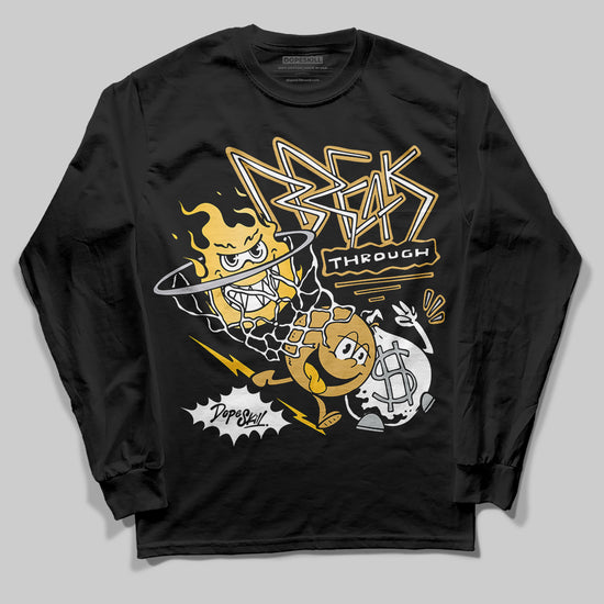 Jordan 12 "Phantom" DopeSkill Long Sleeve T-Shirt Break Through Graphic Streetwear - Black