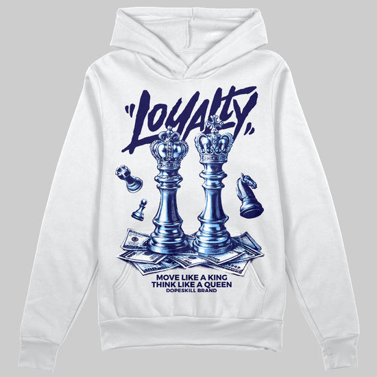 University Blue Sneakers DopeSkill Hoodie Loyalty Graphic Streetwear - White