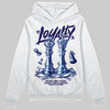 University Blue Sneakers DopeSkill Hoodie Loyalty Graphic Streetwear - White