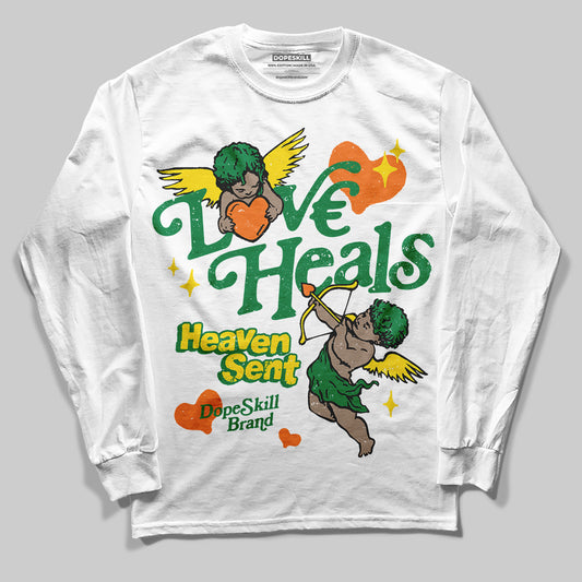 Dunk Low Reverse Brazil DopeSkill Long Sleeve T-Shirt New Love Heals Graphic Streetwear - White