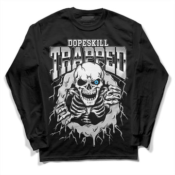 Dunk Low ‘Pure Platinum’ DopeSkill Long Sleeve T-Shirt Trapped Halloween Graphic Streetwear - Black