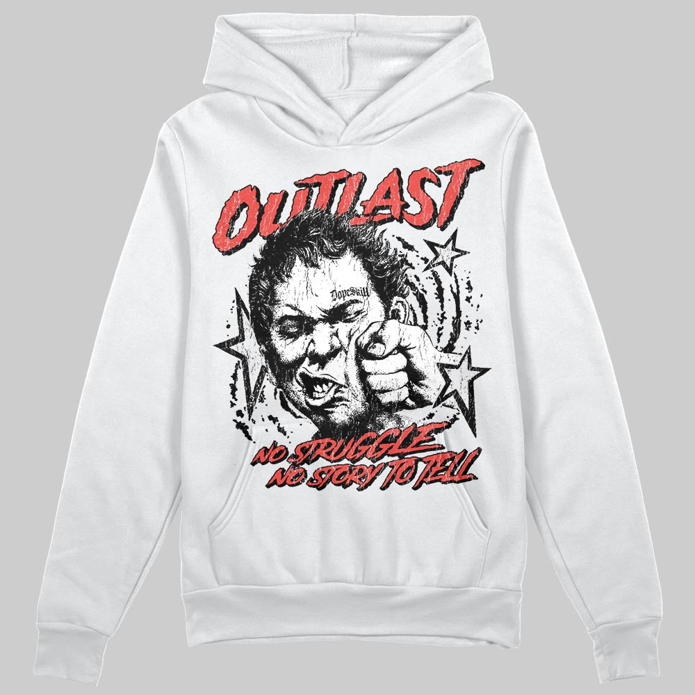 Black and White Sneakers DopeSkill Hoodie Outlast Graphic Streetwear - White 
