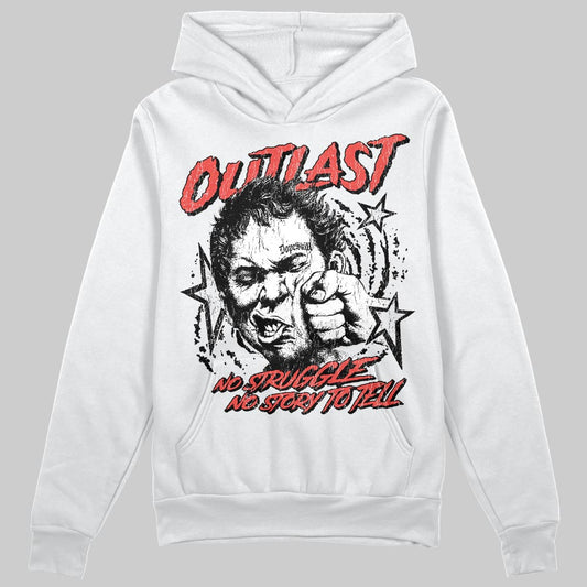 Black and White Sneakers DopeSkill Hoodie Outlast Graphic Streetwear - White 