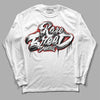 Jordan 14 "Black/White" DopeSkill Long Sleeve T-Shirt Rare Breed Type Graphic Streetwear - WHite