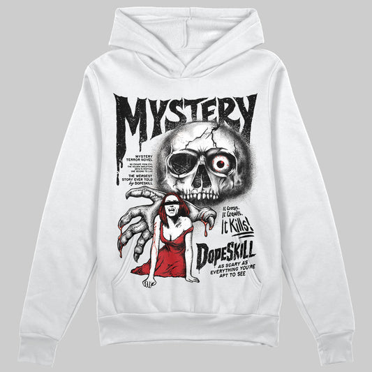 Jordan 11 “Bred Velvet” DopeSkill Hoodie Sweatshirt Mystery Ghostly Grasp Graphic Streetwear - White