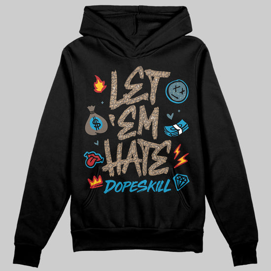 Jordan 3 GS “We Outside” DopeSkill Hoodie Sweatshirt Let 'em Hate Graphic Streetwear - Black