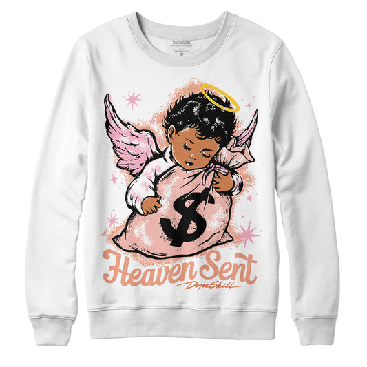 Jordan 11 Low “Legend Pink” DopeSkill Sweatshirt Heaven Sent Graphic Streetwear - White