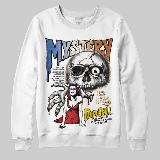 Jordan 17 Retro Low SP Infinite Archives DopeSkill Sweatshirt Mystery Ghostly Grasp Graphic Streetwear - White