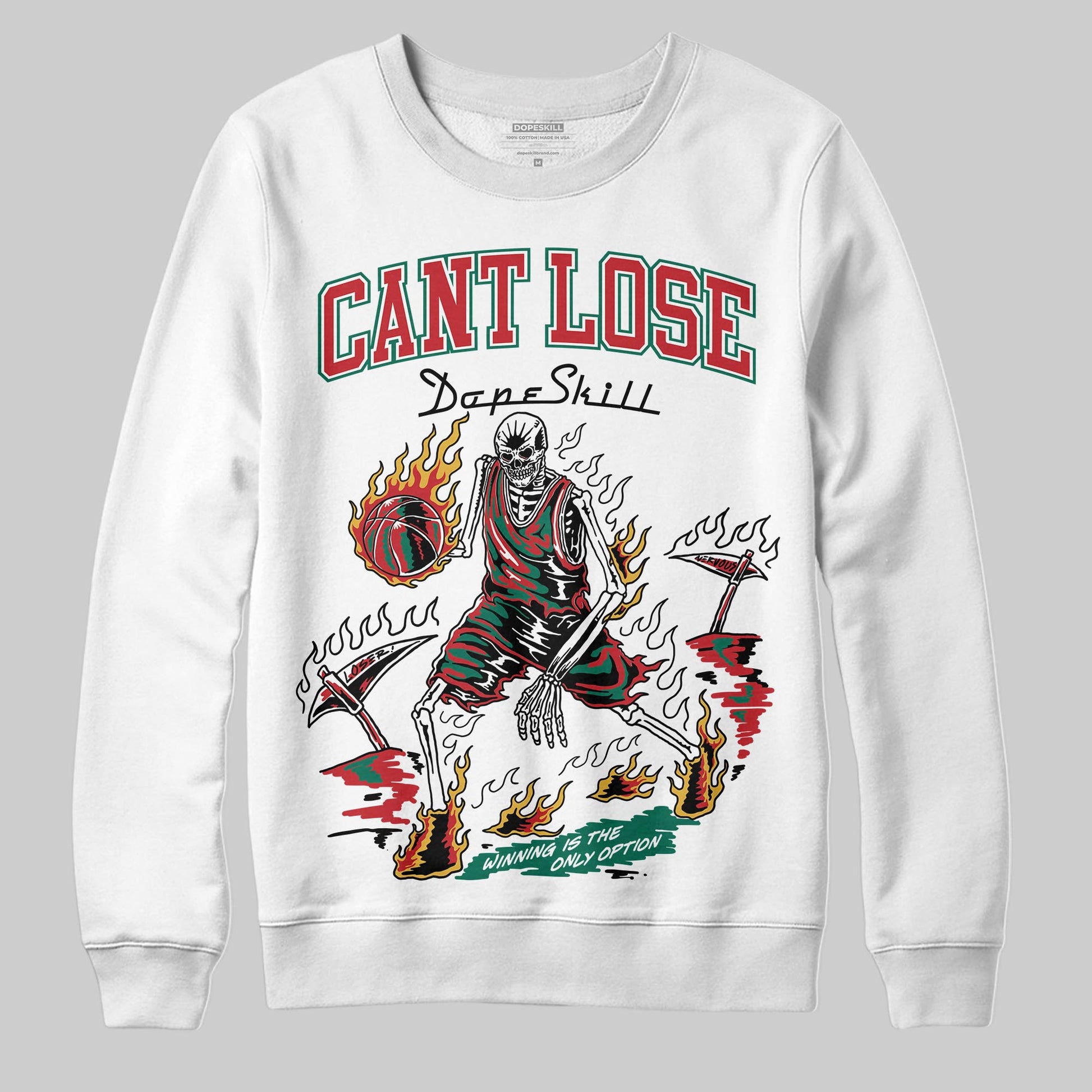 Jordan 3 Mexico 'El Vuelo' DopeSkill Sweatshirt Cant Lose Graphic Streetwear - White