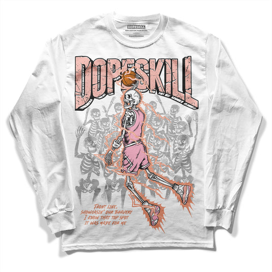 Jordan 11 Low “Legend Pink” DopeSkill Long Sleeve T-Shirt Thunder Dunk Graphic Streetwear - White