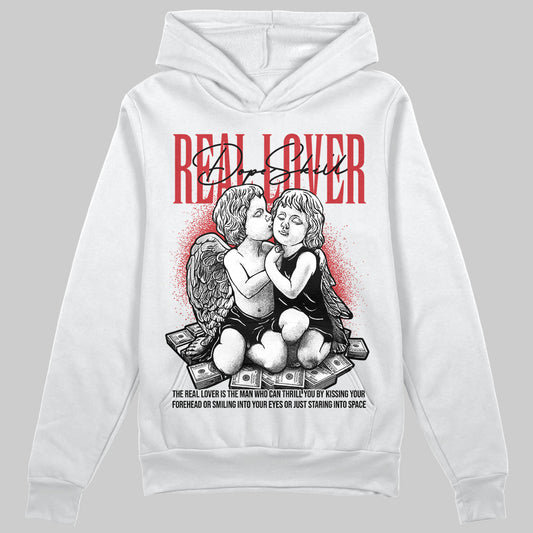 Jordan 11 “Bred Velvet” DopeSkill Hoodie Sweatshirt Real Lover Graphic Streetwear - White