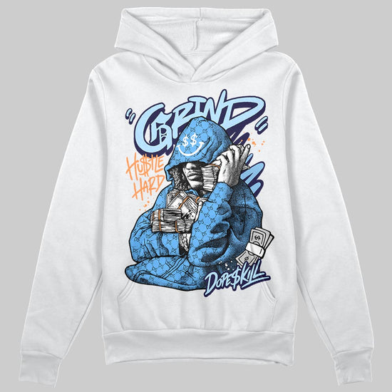 University Blue Sneakers DopeSkill Hoodie Grind Pray Graphic Streetwear - White 