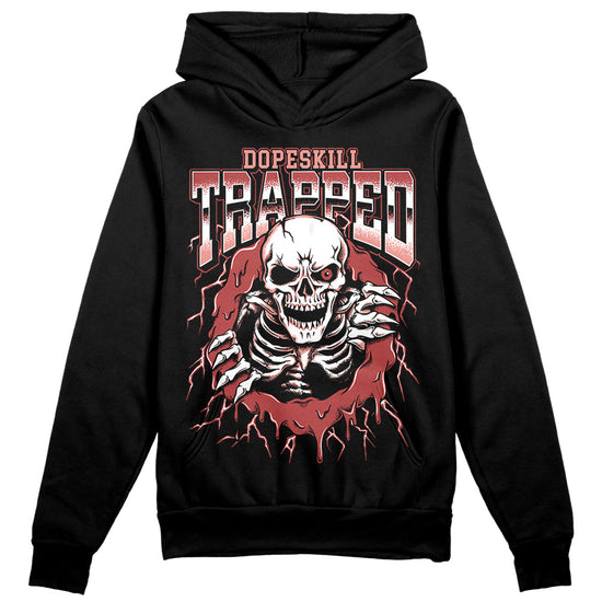 Jordan 13 “Dune Red” DopeSkill Hoodie Sweatshirt Trapped Halloween Graphic Streetwear - Black