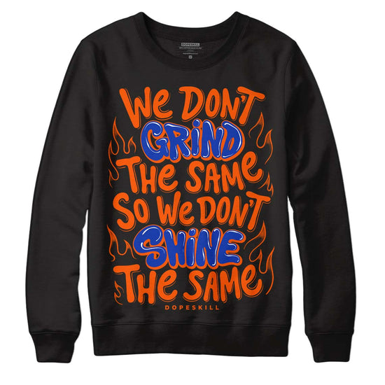 Dunk Low Futura Orange Blaze DopeSkill Sweatshirt Grind Shine Graphic Streetwear - Black