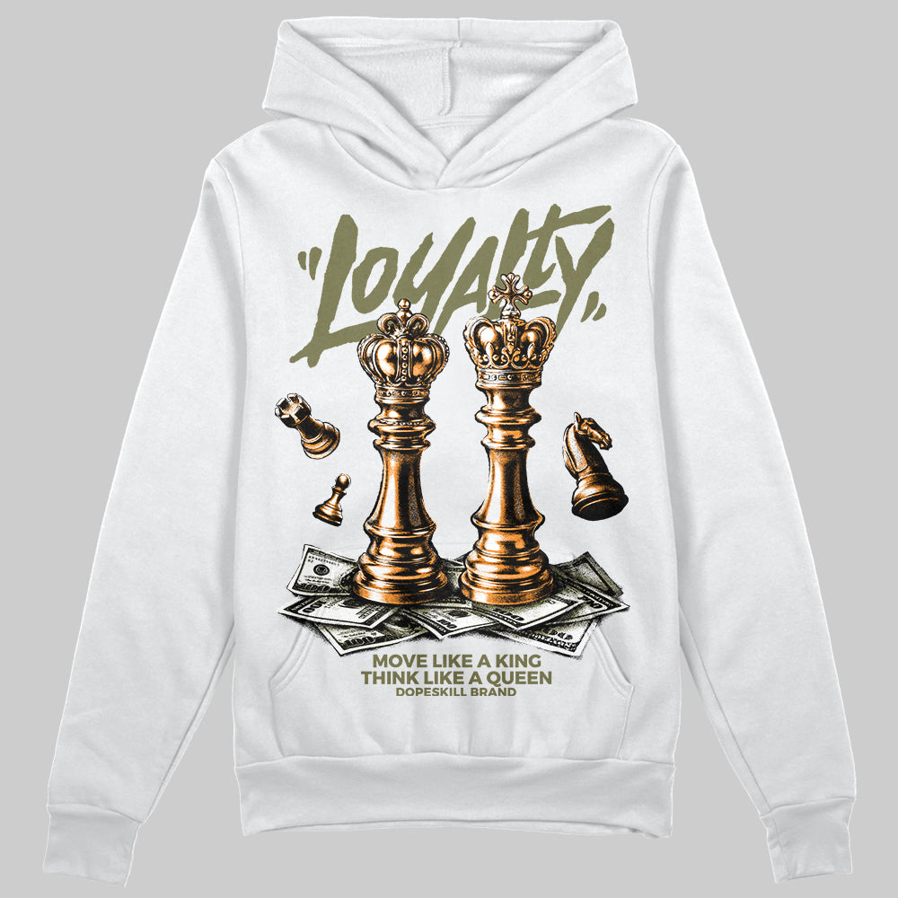 Olive Sneakers DopeSkill Hoodie Loyalty Graphic Streetwear - White