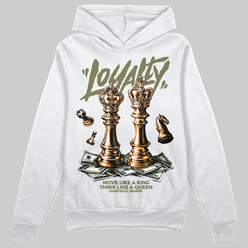 Olive Sneakers DopeSkill Hoodie Loyalty Graphic Streetwear - White