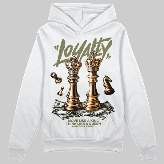 Olive Sneakers DopeSkill Hoodie Loyalty Graphic Streetwear - White