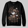 A Ma Maniére x Air Jordan 4 “Dark Mocha” DopeSkill Sweatshirt Smile Through The Pain Graphic Streetwear - Black