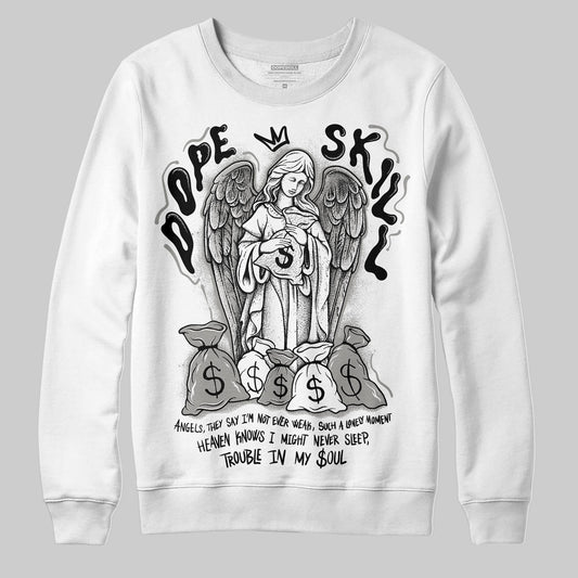 Jordan 3 Retro Pure Money DopeSkill Sweatshirt Angels Graphic Streetwear - WHite 