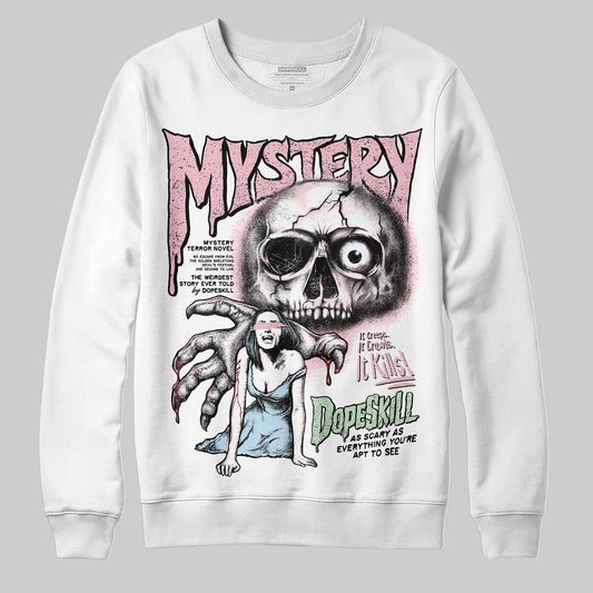 Jordan 4 Retro Valentine's Day (2026) (GS) DopeSkill Sweatshirt Mystery Ghostly Grasp Graphic Streetwear - White 