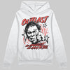 Red Sneakers DopeSkill Hoodie Outlast Graphic Streetwear - White