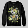 Jordan 4 GS “Light Lemon Twist” DopeSkill Sweatshirt Smile Through The Pain Graphic Streetwear - black