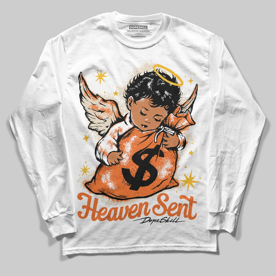 Jordan 3 “Starfish” DopeSkill Long Sleeve T-Shirt Heaven Sent Graphic Streetwear - White