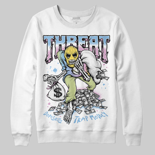 Jordan 5 “Year of the Snake” DopeSkill Sweatshirt Threat Graphic Streetwear - White