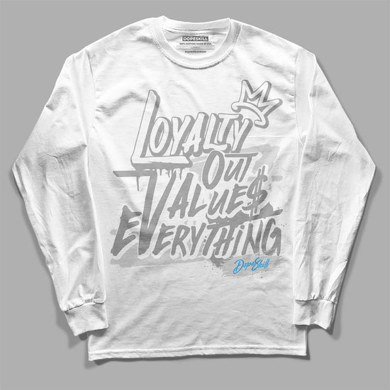 Dunk Low ‘Pure Platinum’ DopeSkill Long Sleeve T-Shirt LOVE Graphic Streetwear - White 