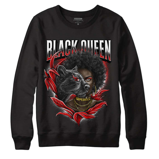 Jordan 1 Retro Low "Black Toe" DopeSkill Sweatshirt New Black Queen Graphic Streetwear - Black