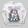 Jordan 3 GS “Denim/Pink Glow” DopeSkill Long Sleeve T-Shirt Real Lover Graphic Streetwear - White
