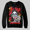 Red Sneakers DopeSkill Sweatshirt Living My Best Life Graphic Streetwear  - Black