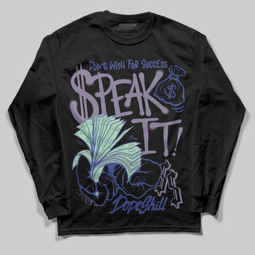 Jordan 1 Retro Low OG Zion Williamson Voodoo Alternate DopeSkill Long Sleeve T-Shirt Speak It Graphic Streetwear - Black
