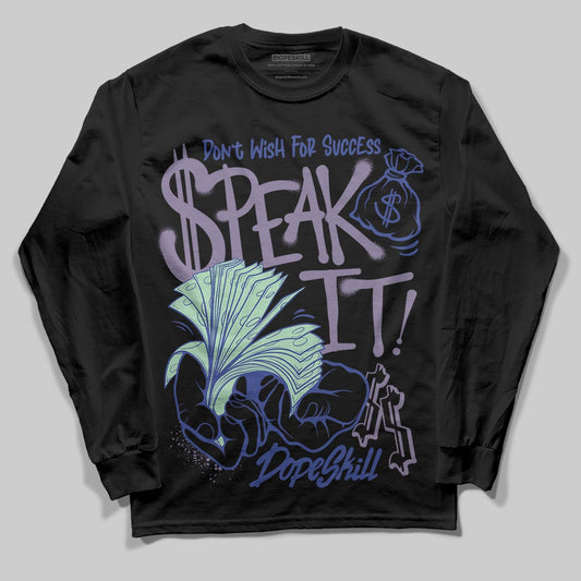 Jordan 1 Retro Low OG Zion Williamson Voodoo Alternate DopeSkill Long Sleeve T-Shirt Speak It Graphic Streetwear - Black