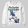 Jordan 8 Retro 'Aqua' 2025 DopeSkill Sweatshirt Play together, Stay together Graphic Streetwear - White