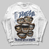 Jordan 4 SB “Summit White/Navy” DopeSkill Long Sleeve T-Shirt The Mouth With No Droughts Graphic Streetwear - White