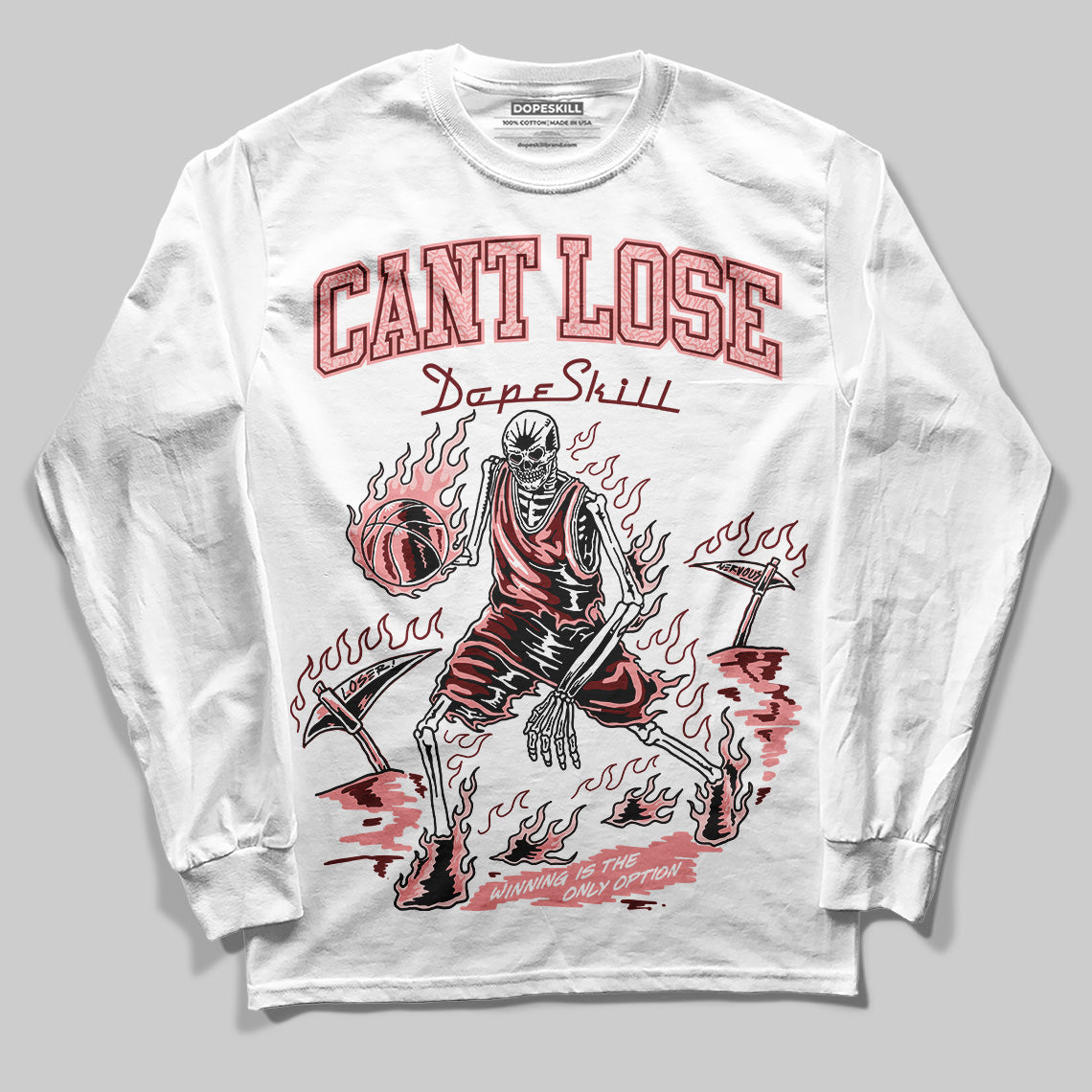 Jordan 3 Retro Valentine's Day Treat Yourself (2025) DopeSkill Long Sleeve T-Shirt Cant Lose Graphic Streetwear - White