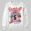 Awake NY x Air Jordan 5 Arctic Pink DopeSkill Sweatshirt Money Bag Coming Up Graphic Streetwear - White