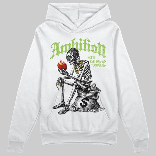 Neon Green Sneakers DopeSkill Hoodie Sweatshirt Ambition Graphic Streetwear - White